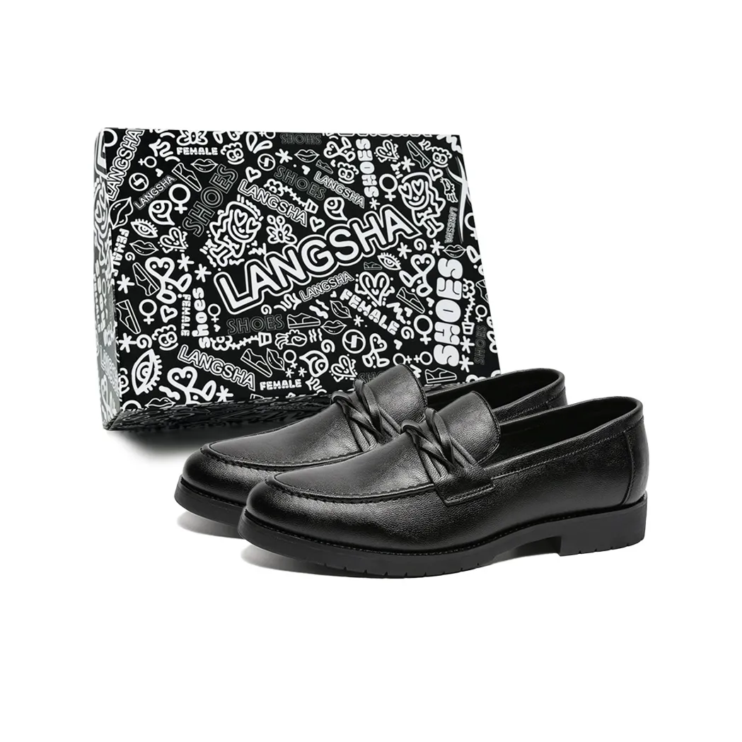 Lanza Британский стиль Korean Edition Скрытый клин Бизнес Slip On Lazy Slip On Платформа Лоферы на резиновой подошве