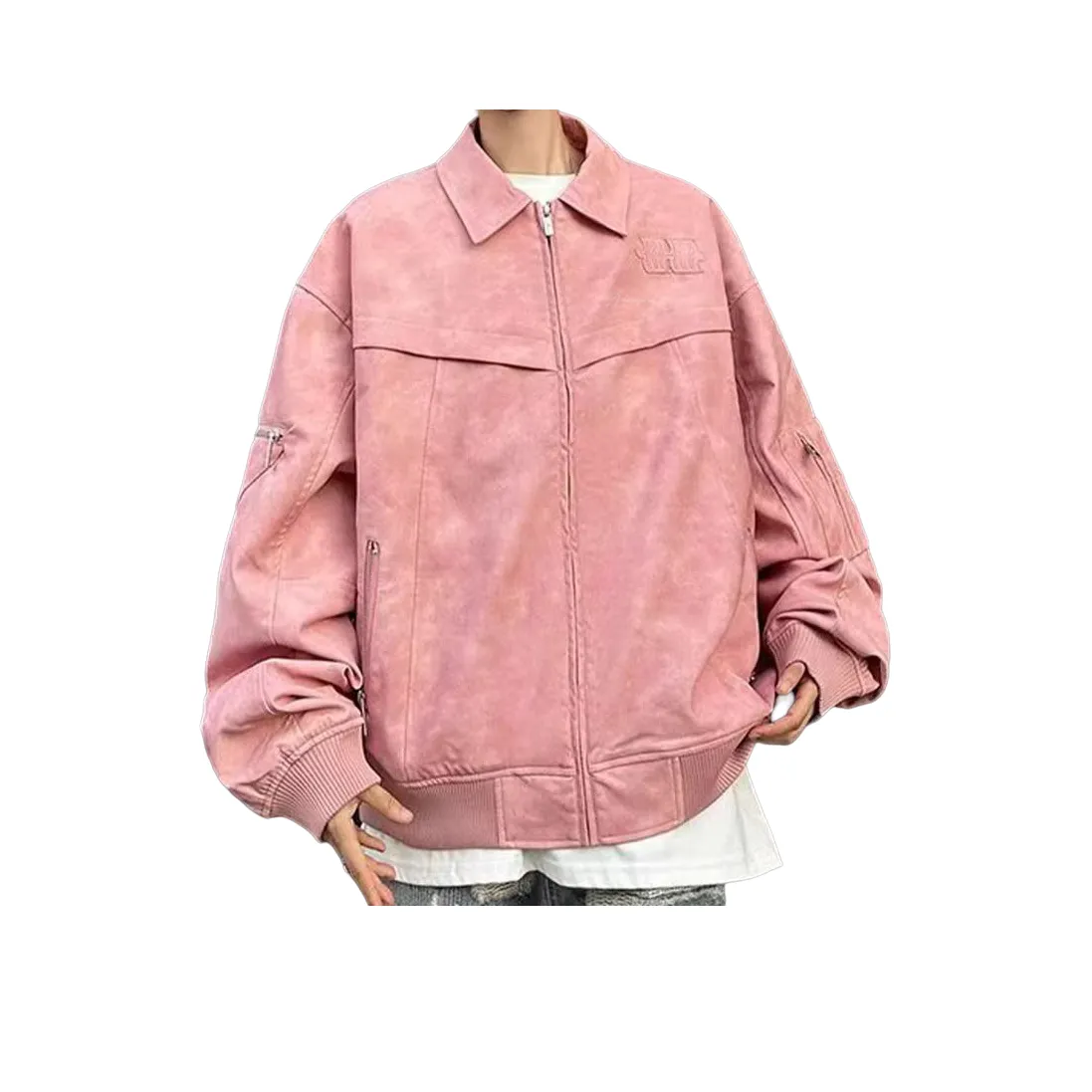 YIWANSHIDUO Кожа Куртка Унисекс