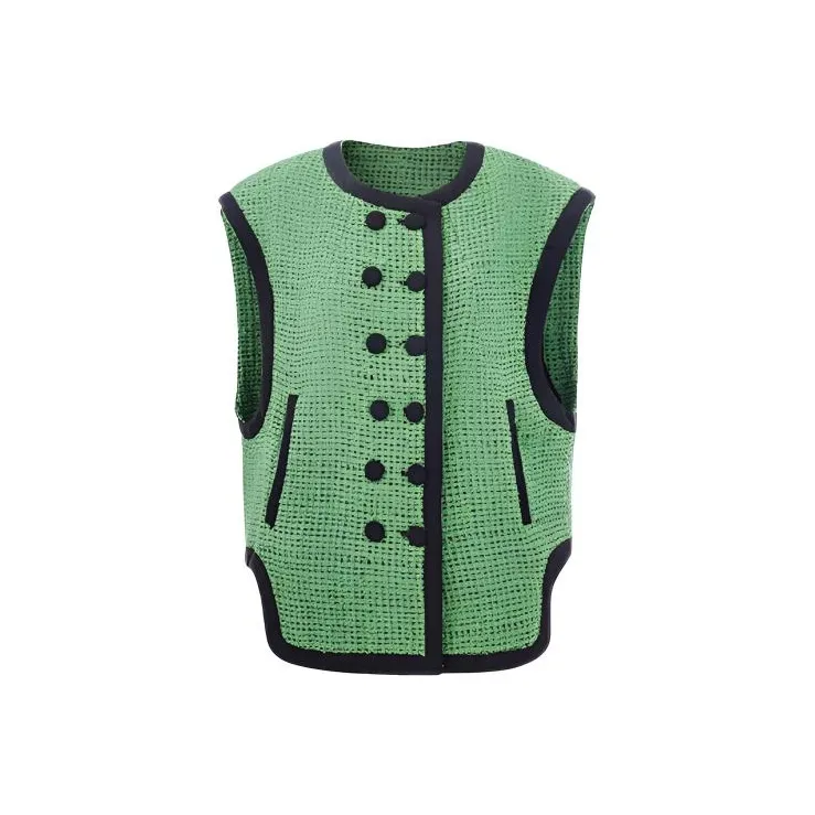 Leather Cat Зеленый Женские Жилеты