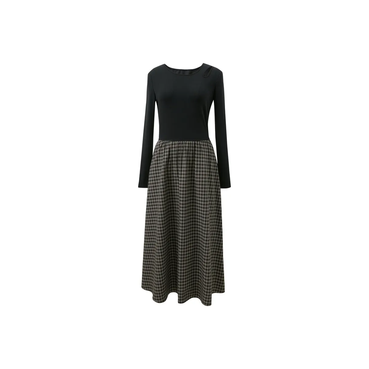 3COLOUR Длинное платье с длинными рукавами женское