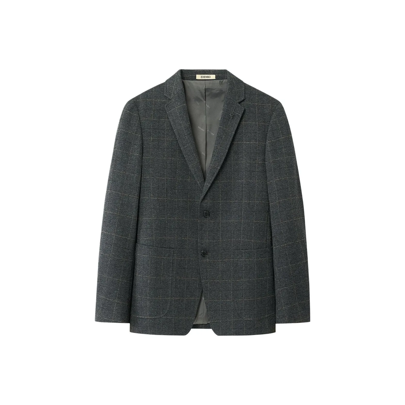 EDENBO Темно-серый Мужской Деловой костюм