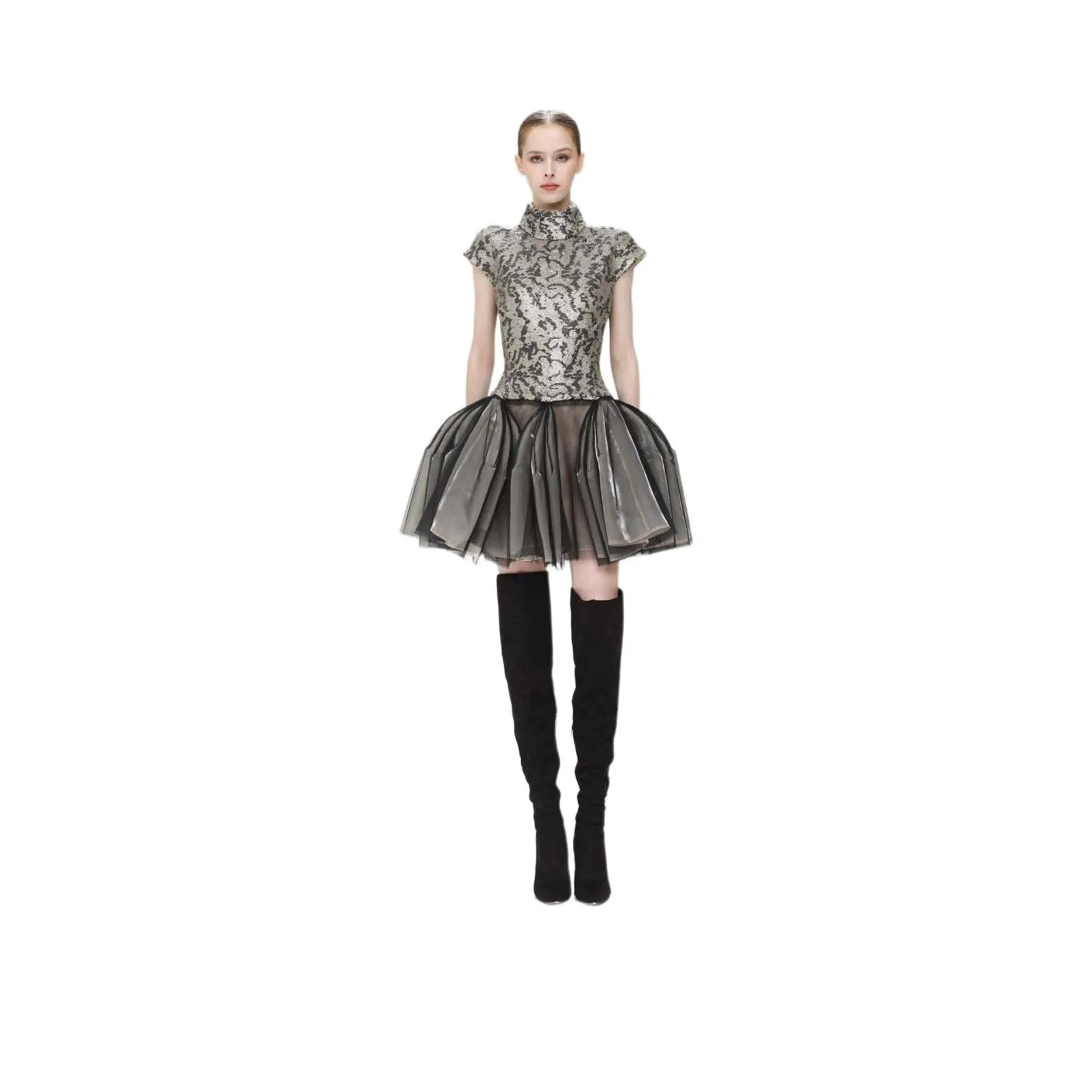 RDRE Короткий рукав Платье Женское