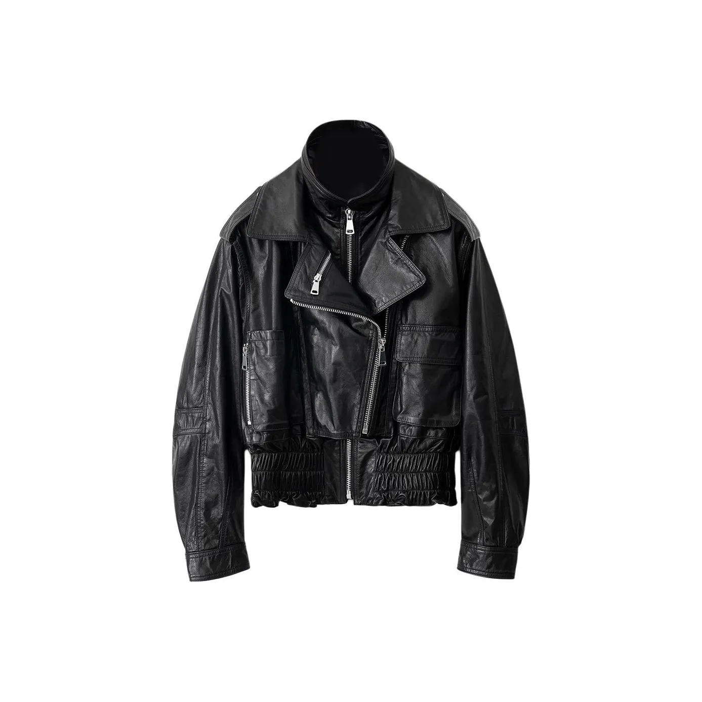 BILISISHANYANG Кожа Куртка Женская