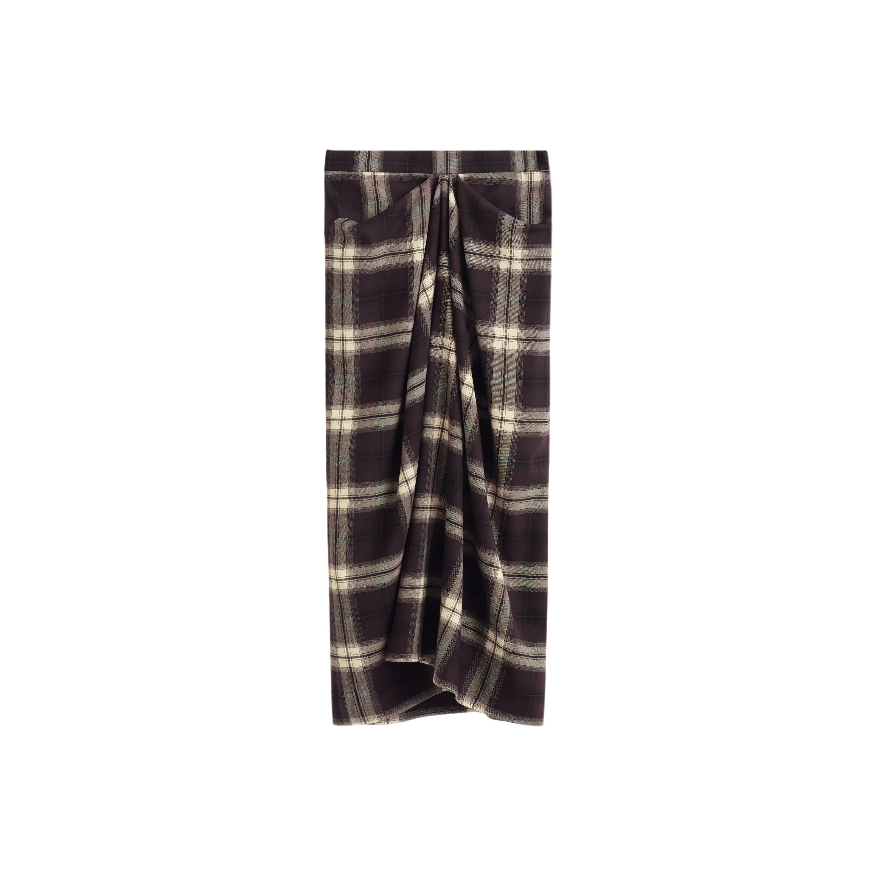 COS Бургунди Женские Повседневные Длинные Юбки