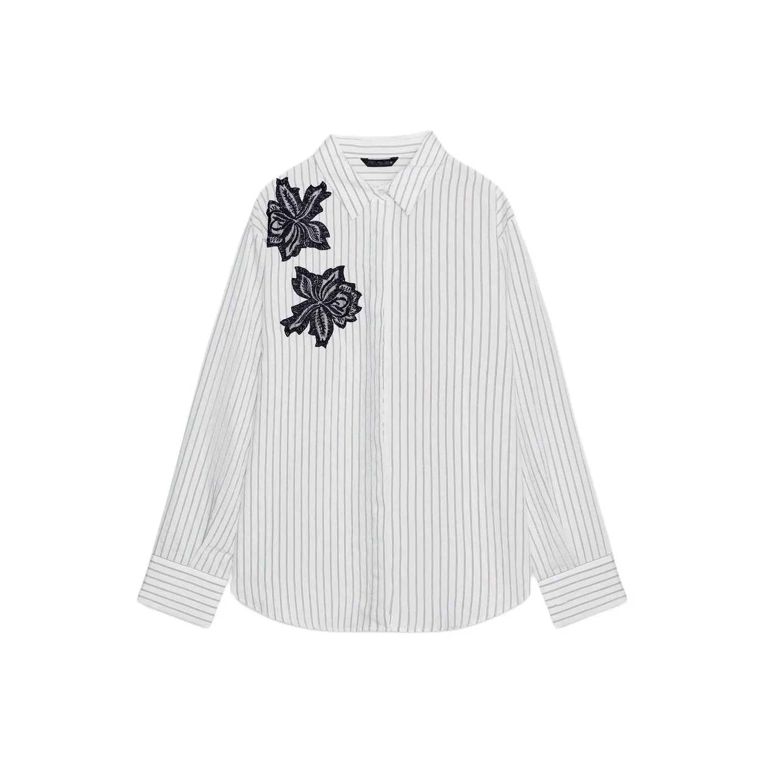 ZARA Collaboration Телесный Черный Женские Рубашки