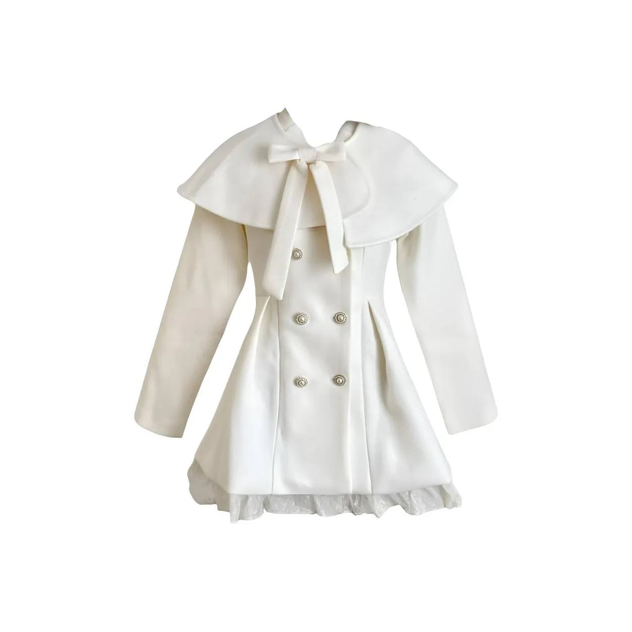 ORANDOR WEAR Экрю Женские Длинные Платья с Длинными Рукавами