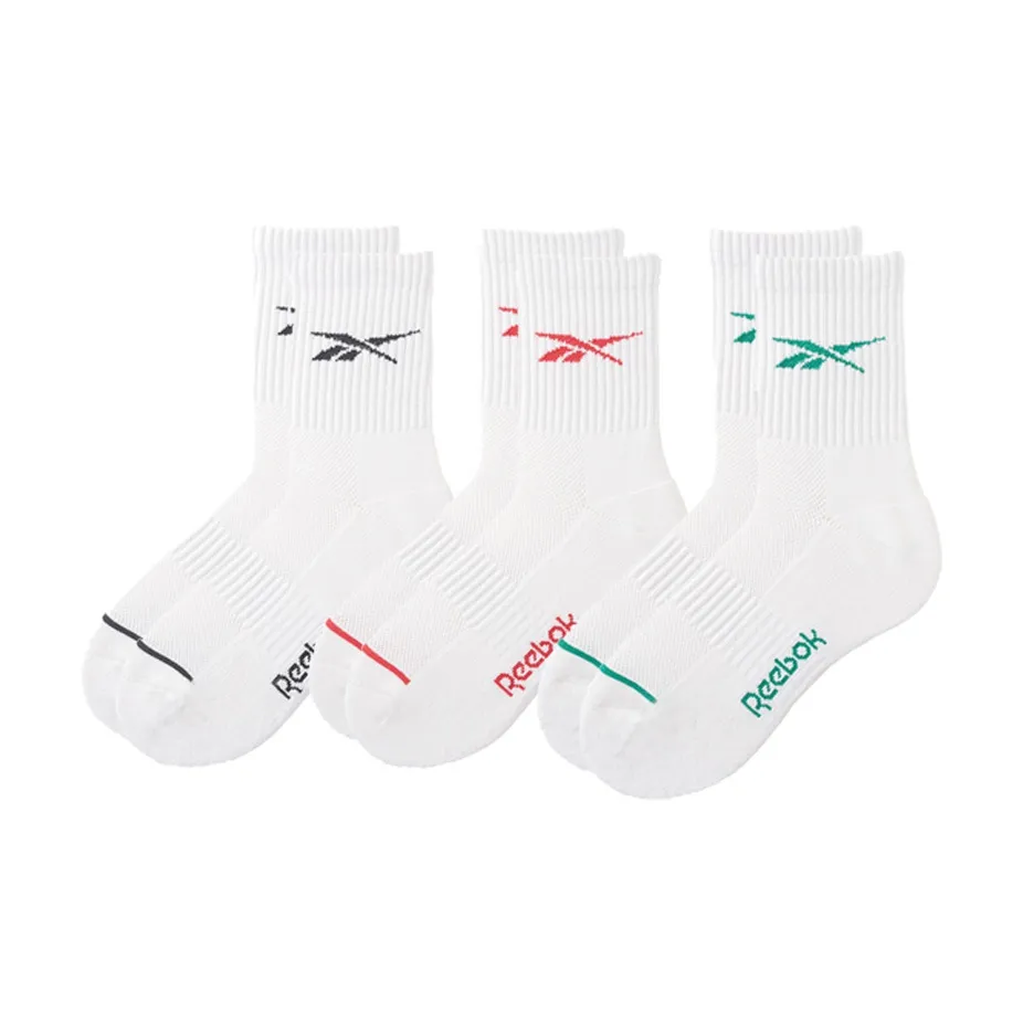 Reebok [3 упаковки] Смешанные цвета Мужские носки MID до икры