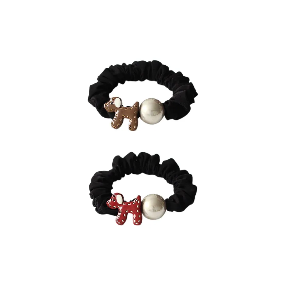 QIMEILA Ткань Кожа Резинка для волос Женская