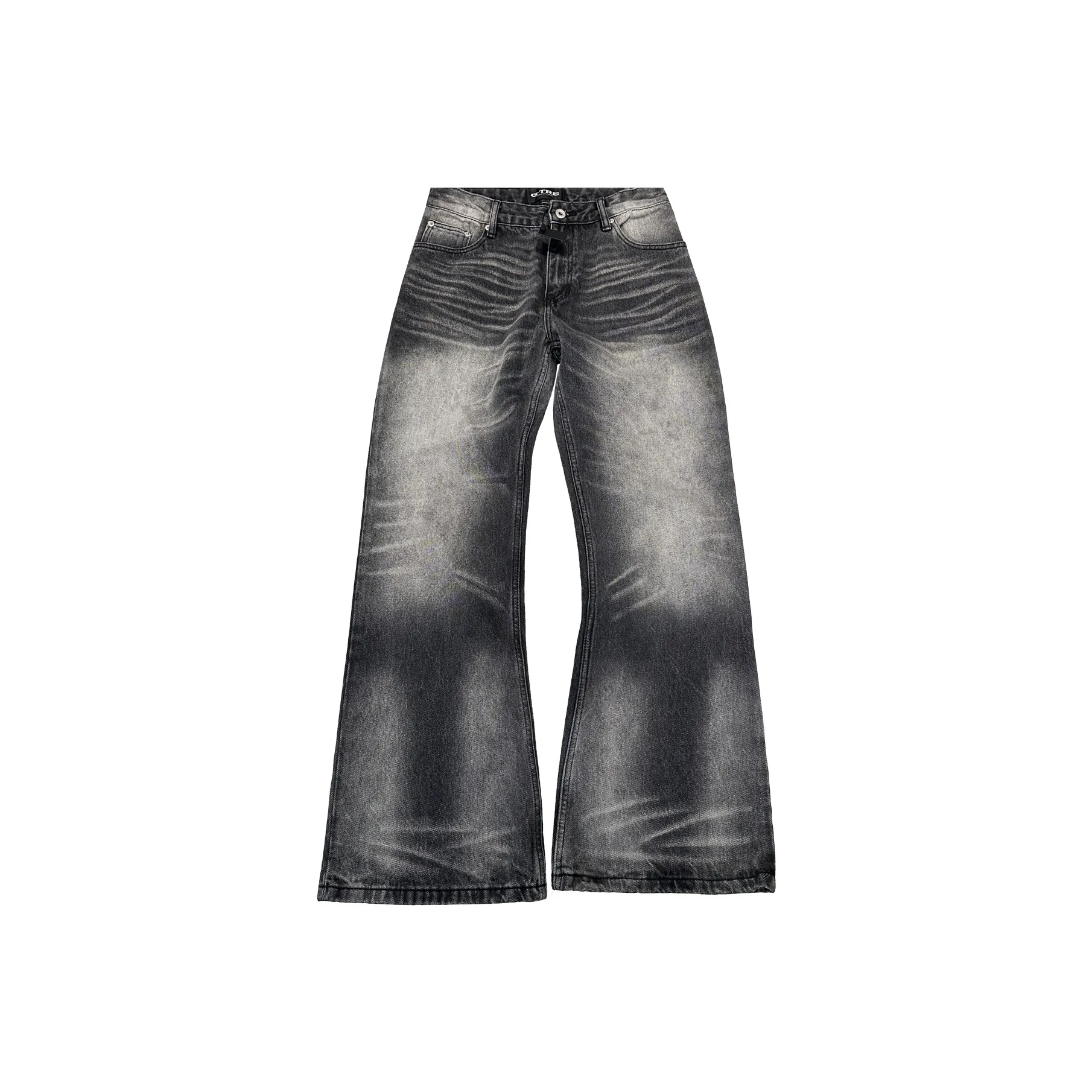 г TRE Мытый серый Унисекс Джинсы
