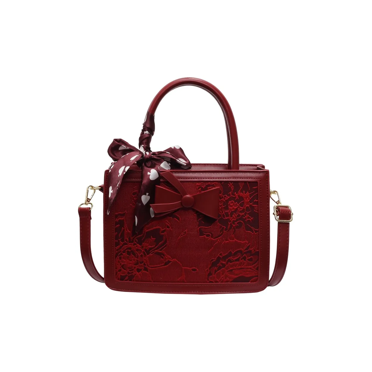 Duoluplo ПУ (полиуретан) Одно плечо Сумка Стандартная Женская Красная