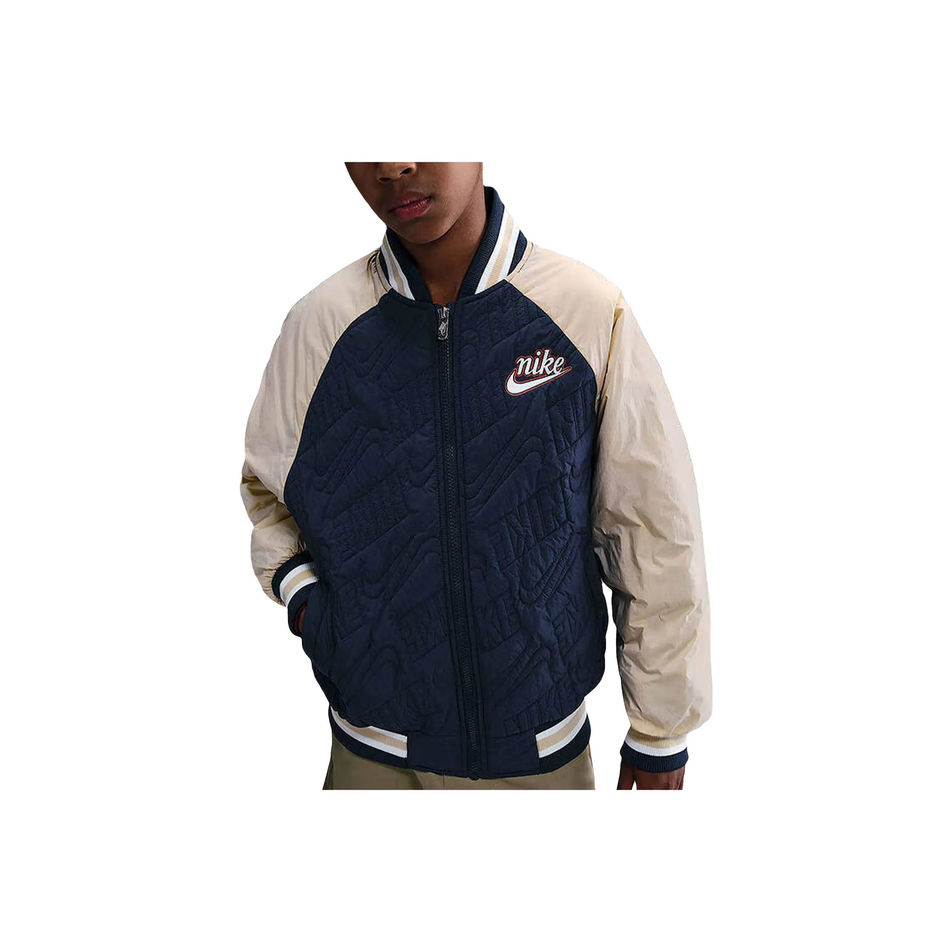 nike 410 Темно-синий Kids Утеплённые куртки