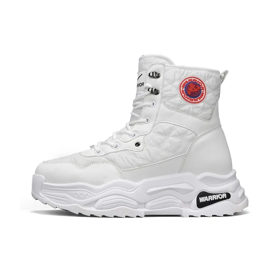 Warrior Теплоизоляционный Износостойкий Увеличивающий Высоту Противоскользящий Покрытие Баланс Сноубутсы Мужской Белый Красный