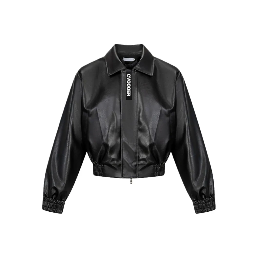 CVOOOER Черный Унисекс Кожаные куртки