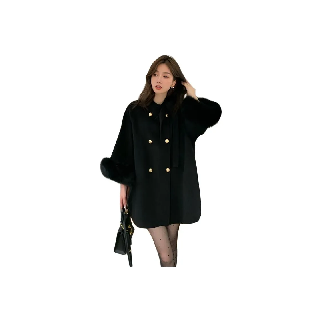 YINLEI Черное Женское Пальто