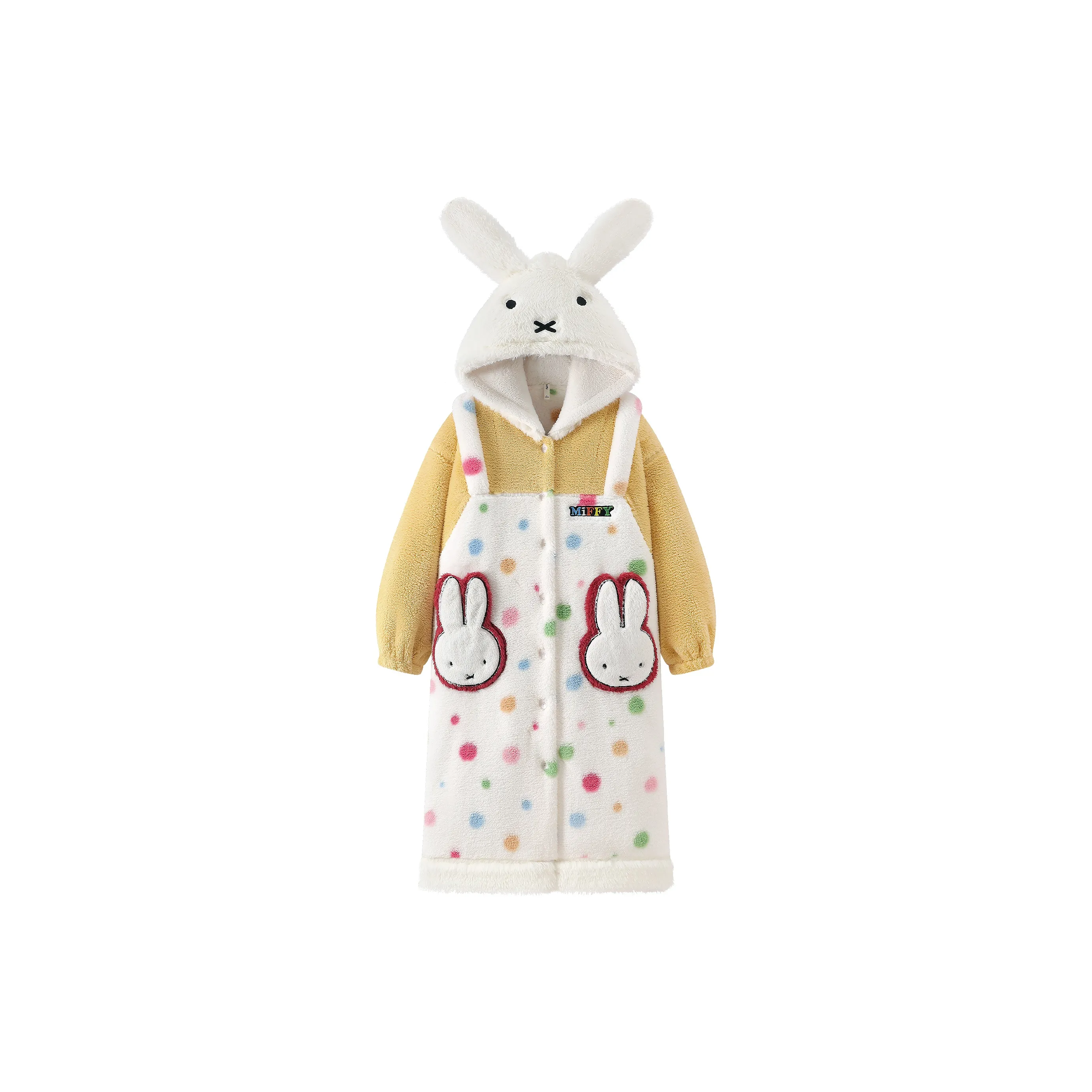 Gongdie Желтый Женские Банные халаты