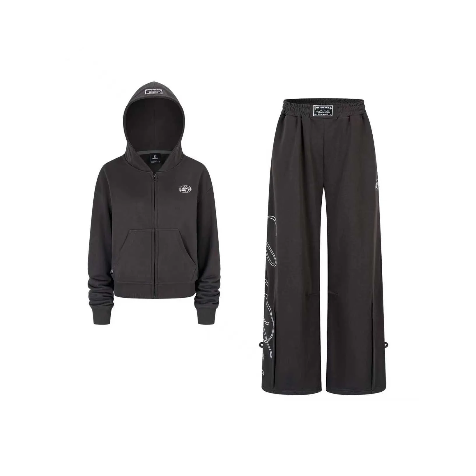 SMILE DDD Carbon Gray Женские Спортивные костюмы с толстовкой