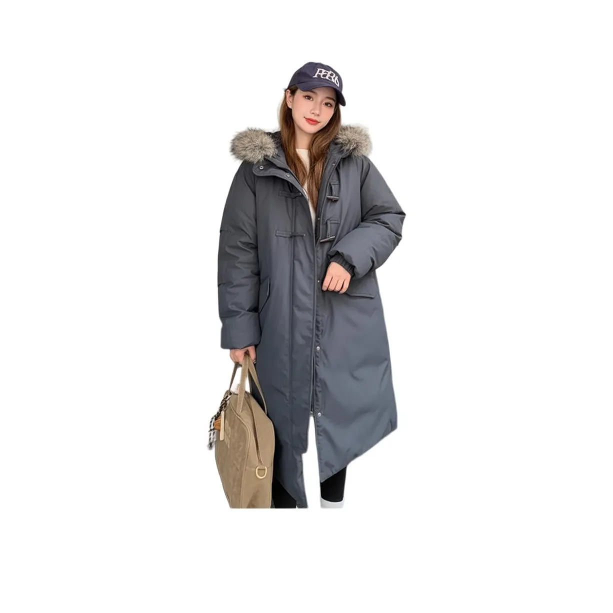 HIPHOPPUNKS Темно-синий женский пуховик