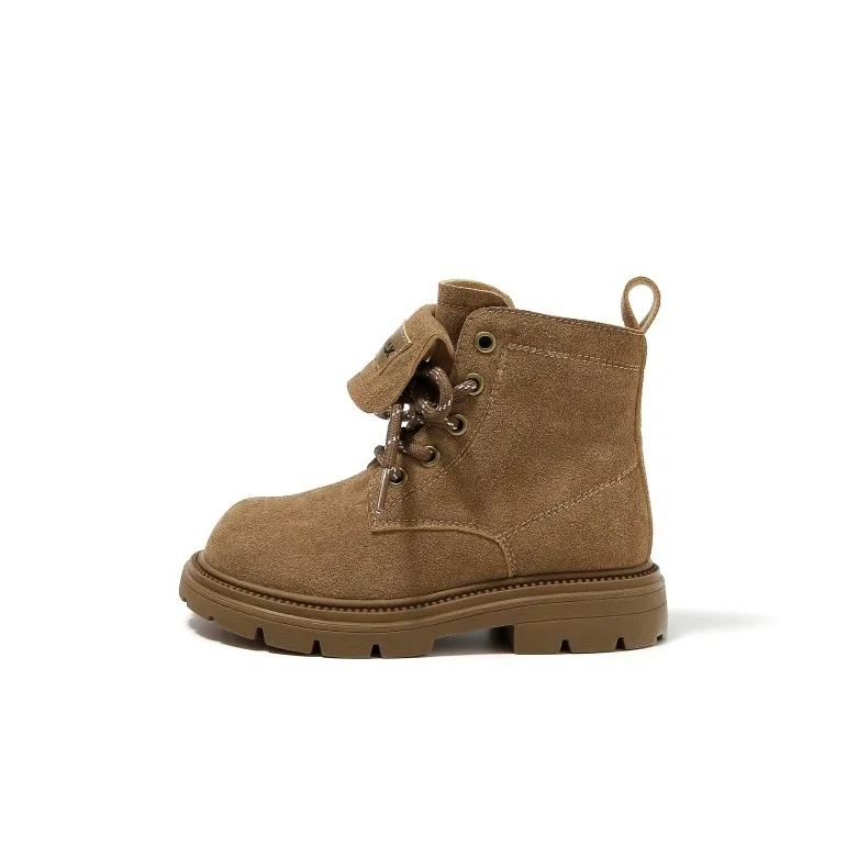 teenmix MID Топ Детские кожаные сапоги для детей 3-7 лет