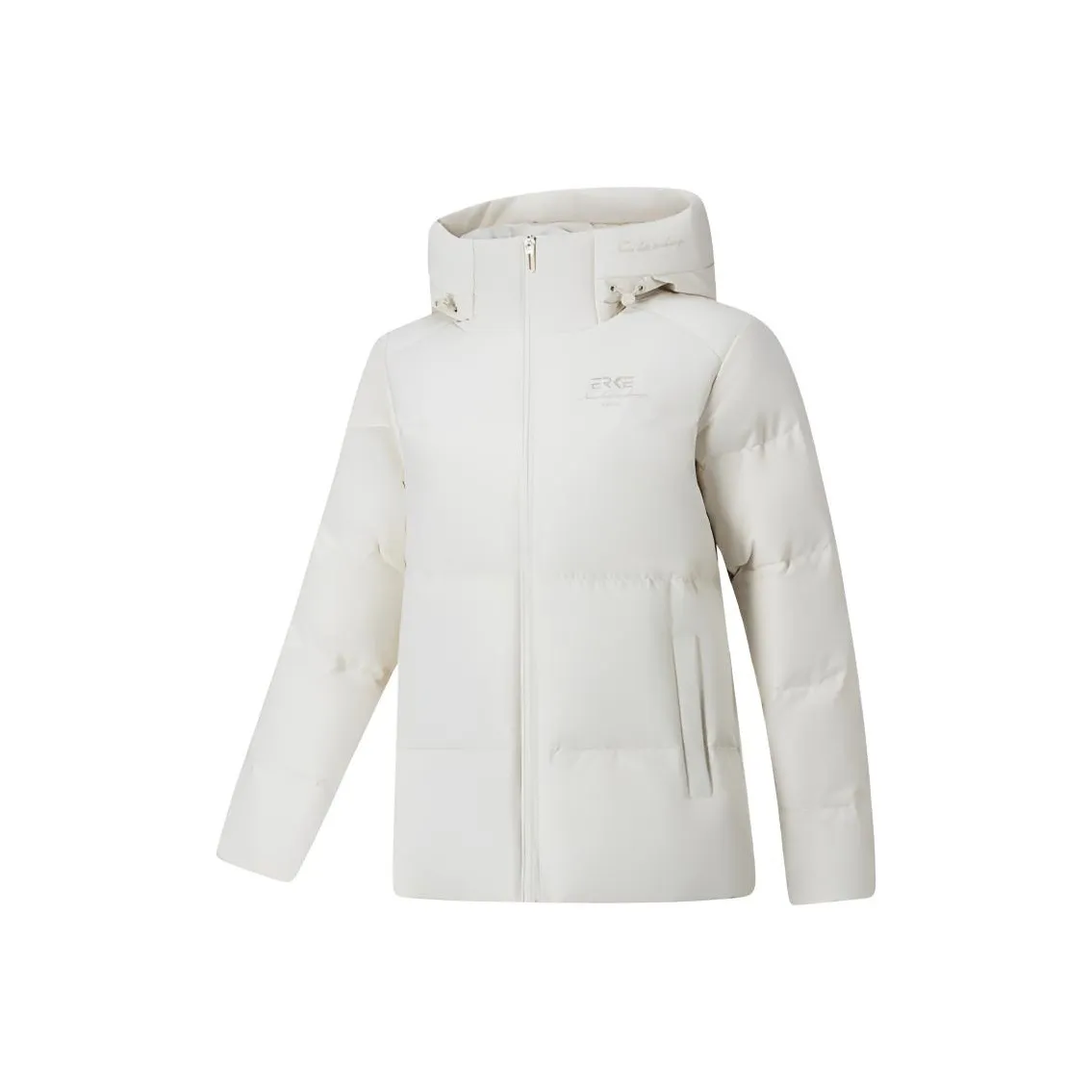 Erke Glacier White Women's Down Jackets