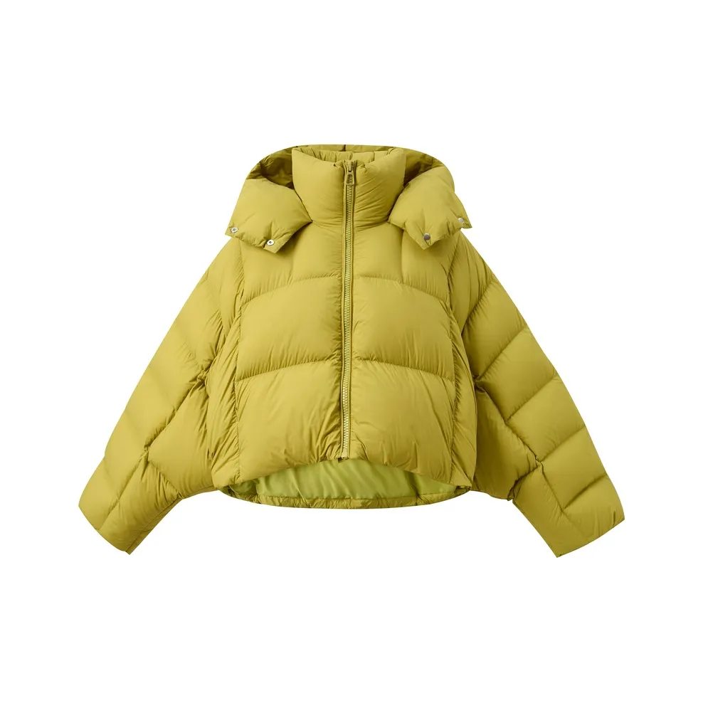 3COLOUR Горчичный зеленый Женские Пуховики