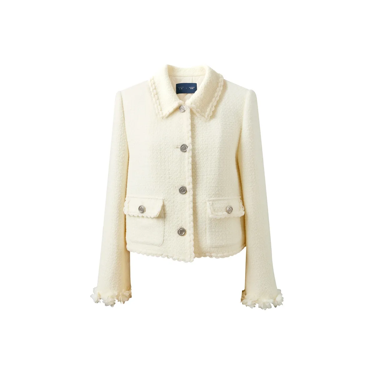 3COLOUR Молоко Белый Женский Пальто