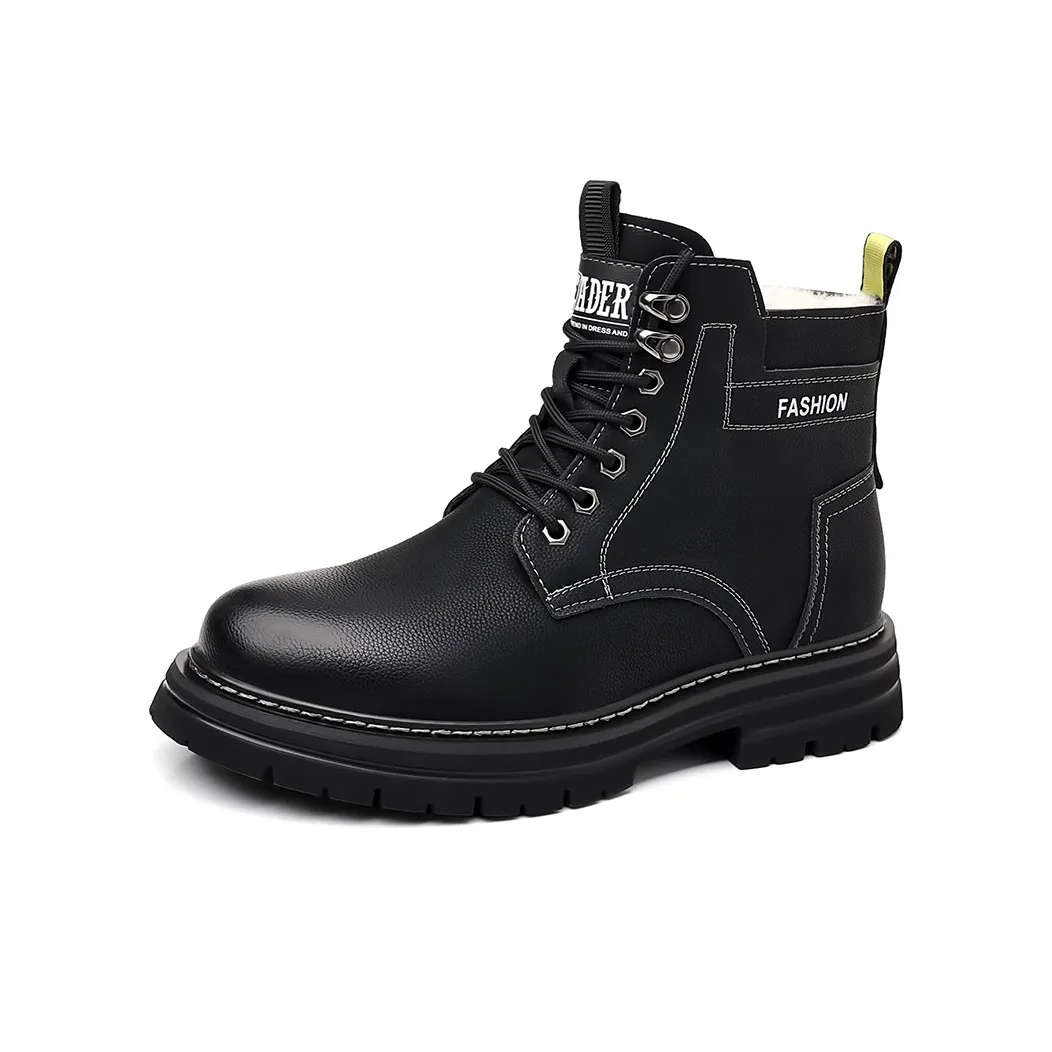 Frank Mully Сноубутсы Черный флис с подкладкой Мужской