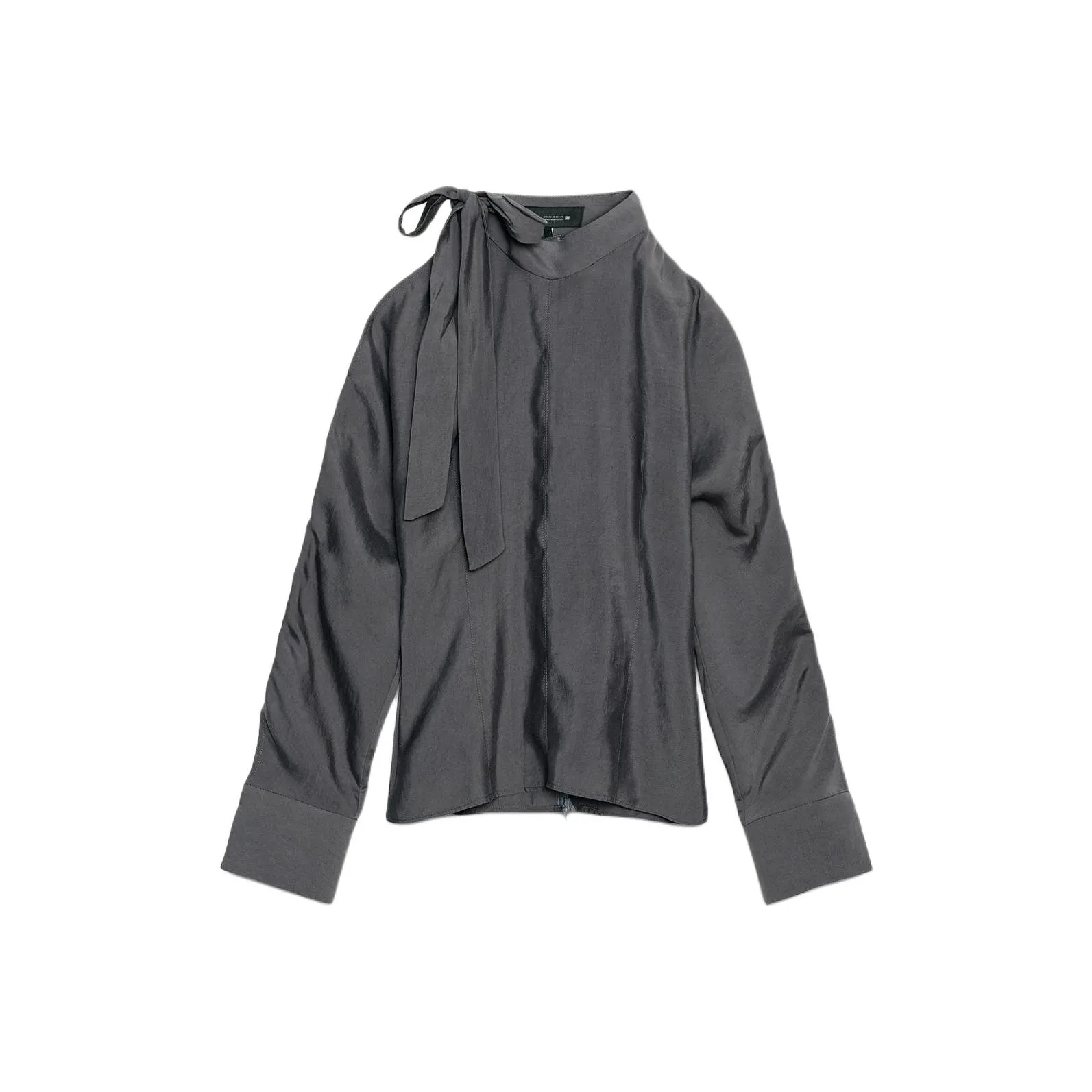 ZARA Синие Серые Женские Рубашки