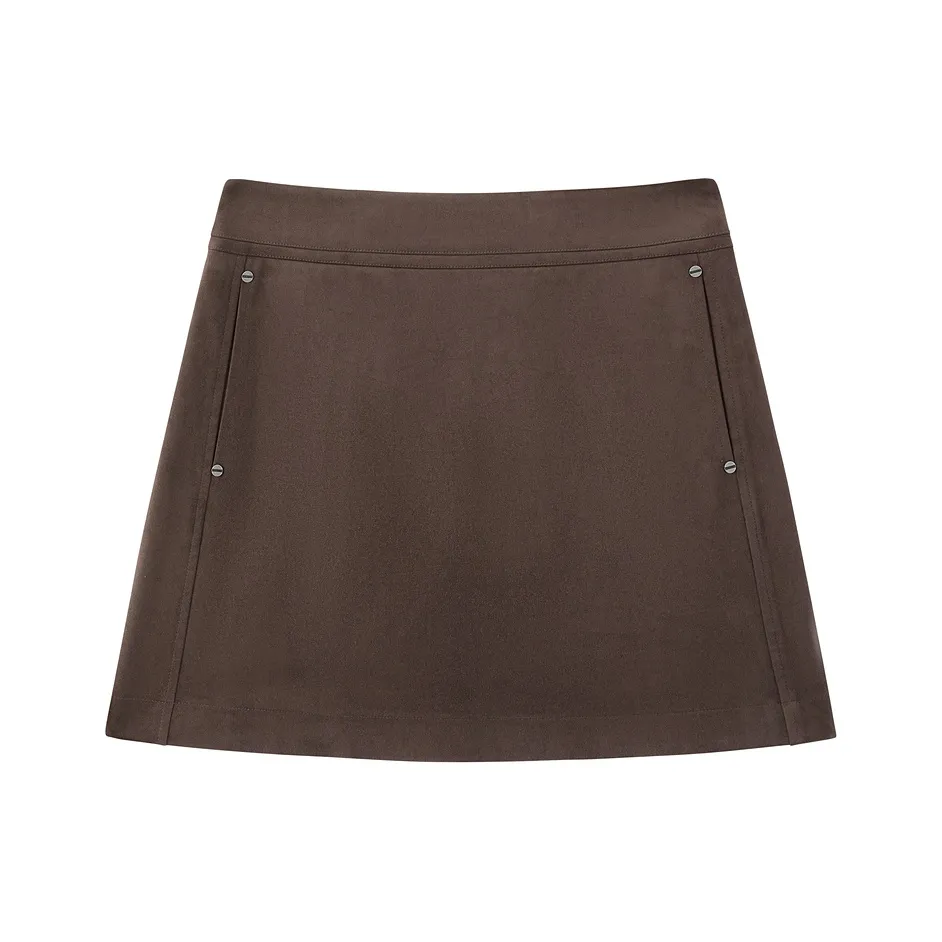 PEACEBIRD Повседневные короткие юбки для женщин