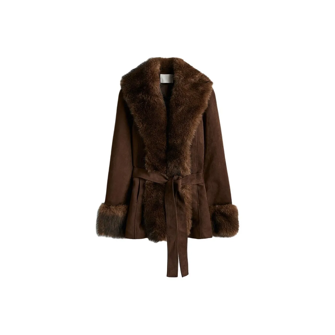 H M Коричневое Женское Пальто