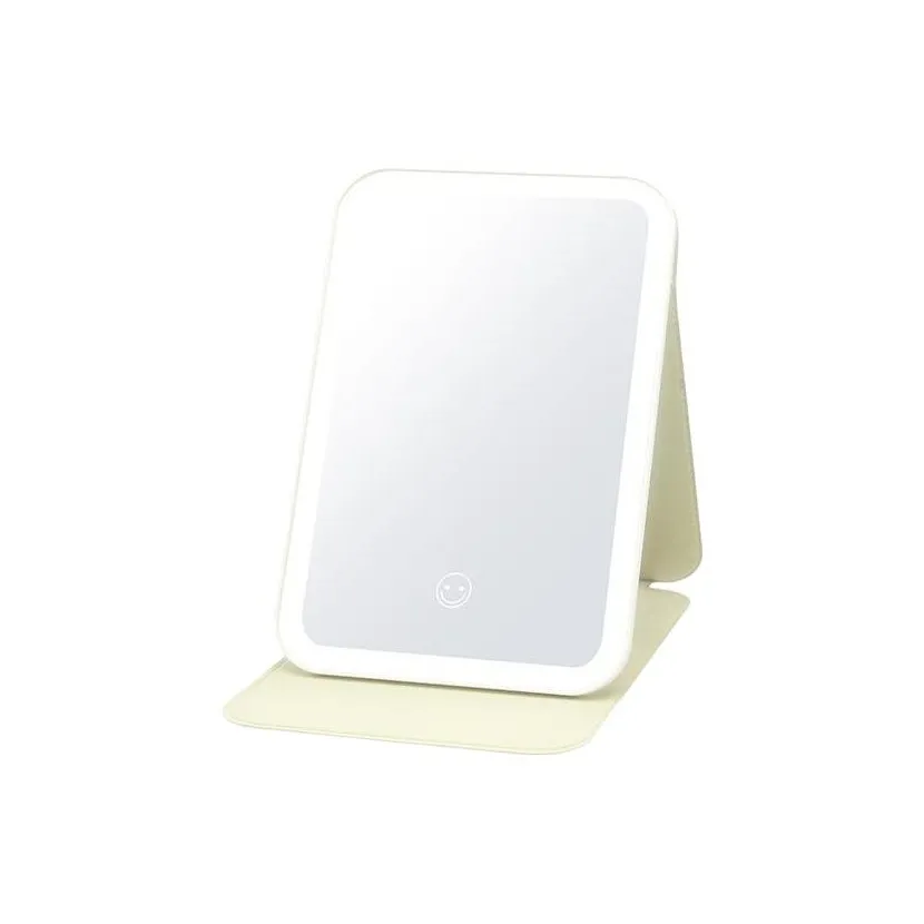 PureLove Японский стиль Милый Настольный LED Маленькое Зеркало с дизайном LIGHTHOUSE Складной и Портативный