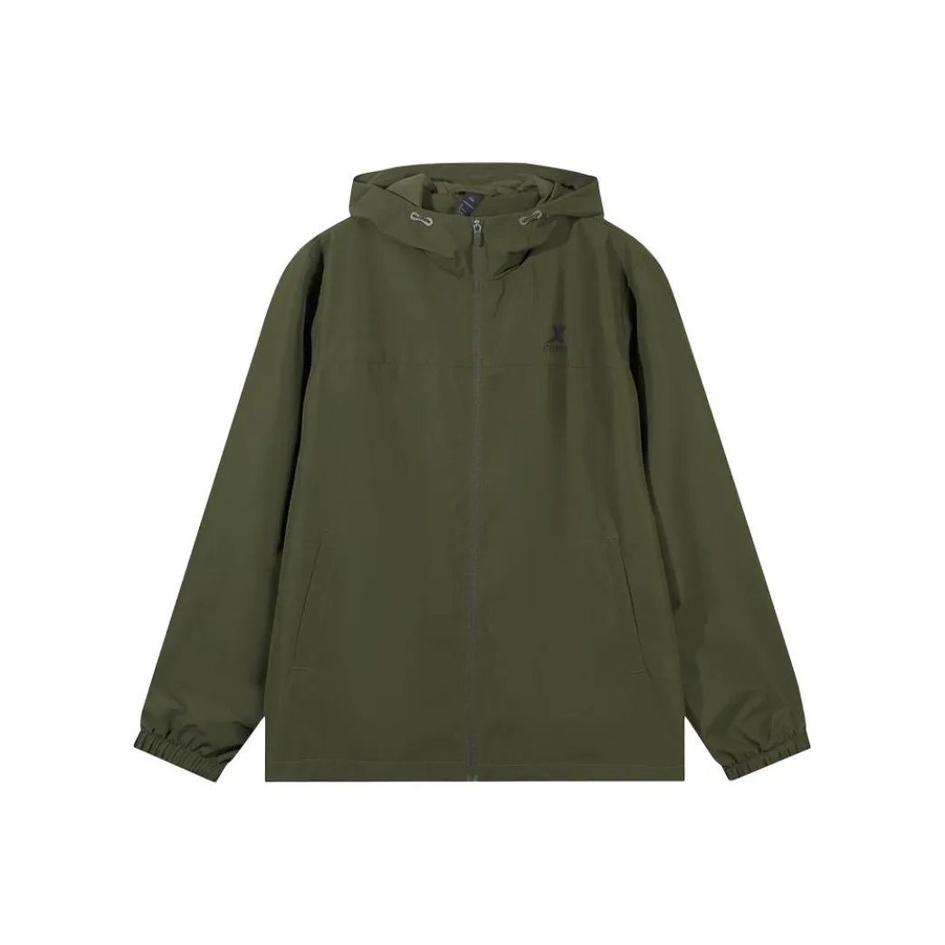 XTEP Водонепроницаемый Топ Пальто Мужской Pasture Green