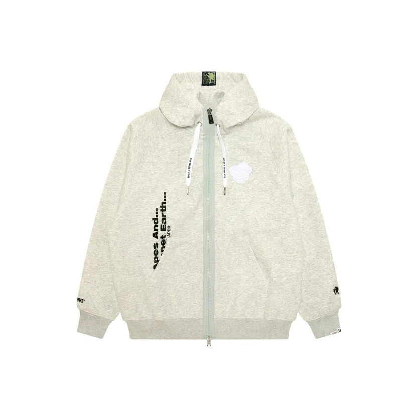 Aape Серый Белый WH2 Мужской Свитшот