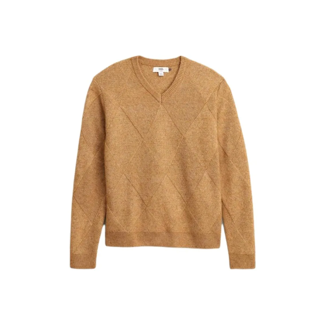 ZARA Коричневый Мужской Трикотаж