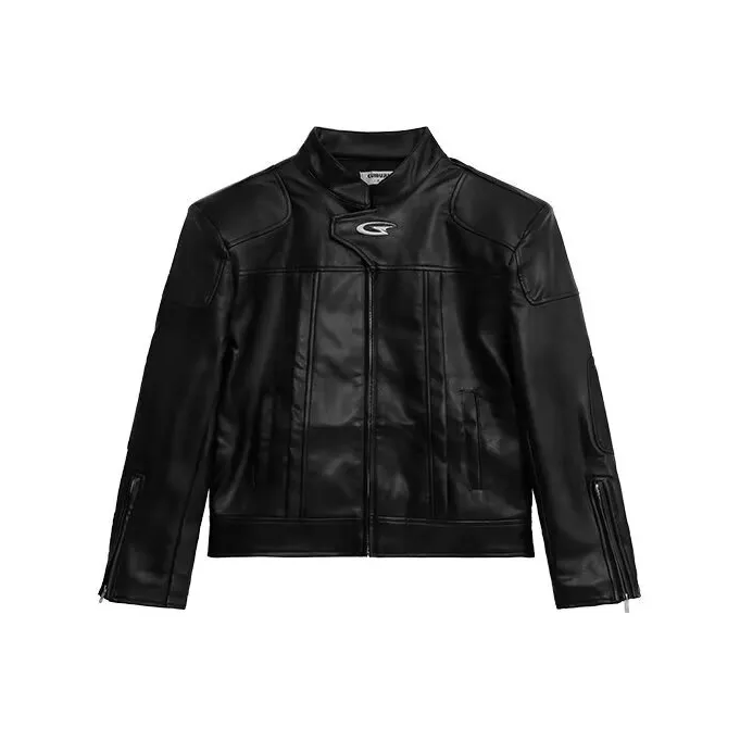 TONYBEAR Воротник-стойка Байкерская куртка Мужская