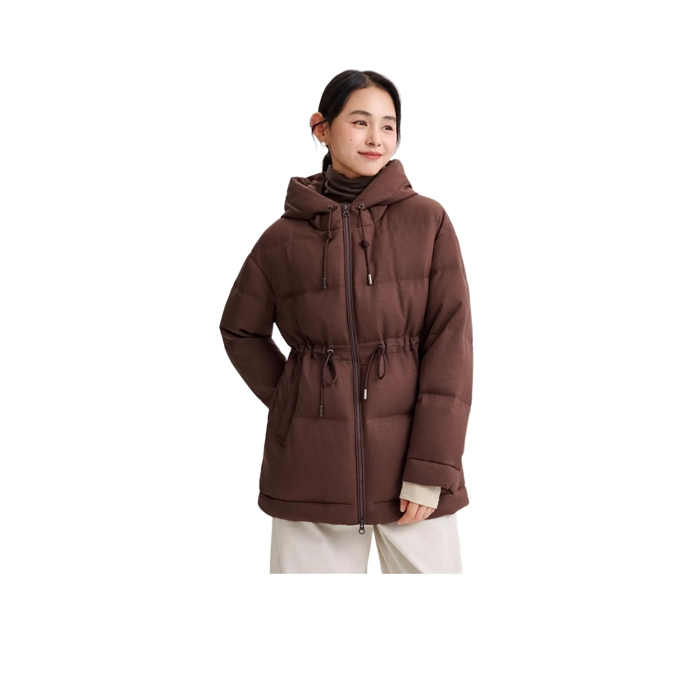 Feathered Object Шоколад Женские Пуховики