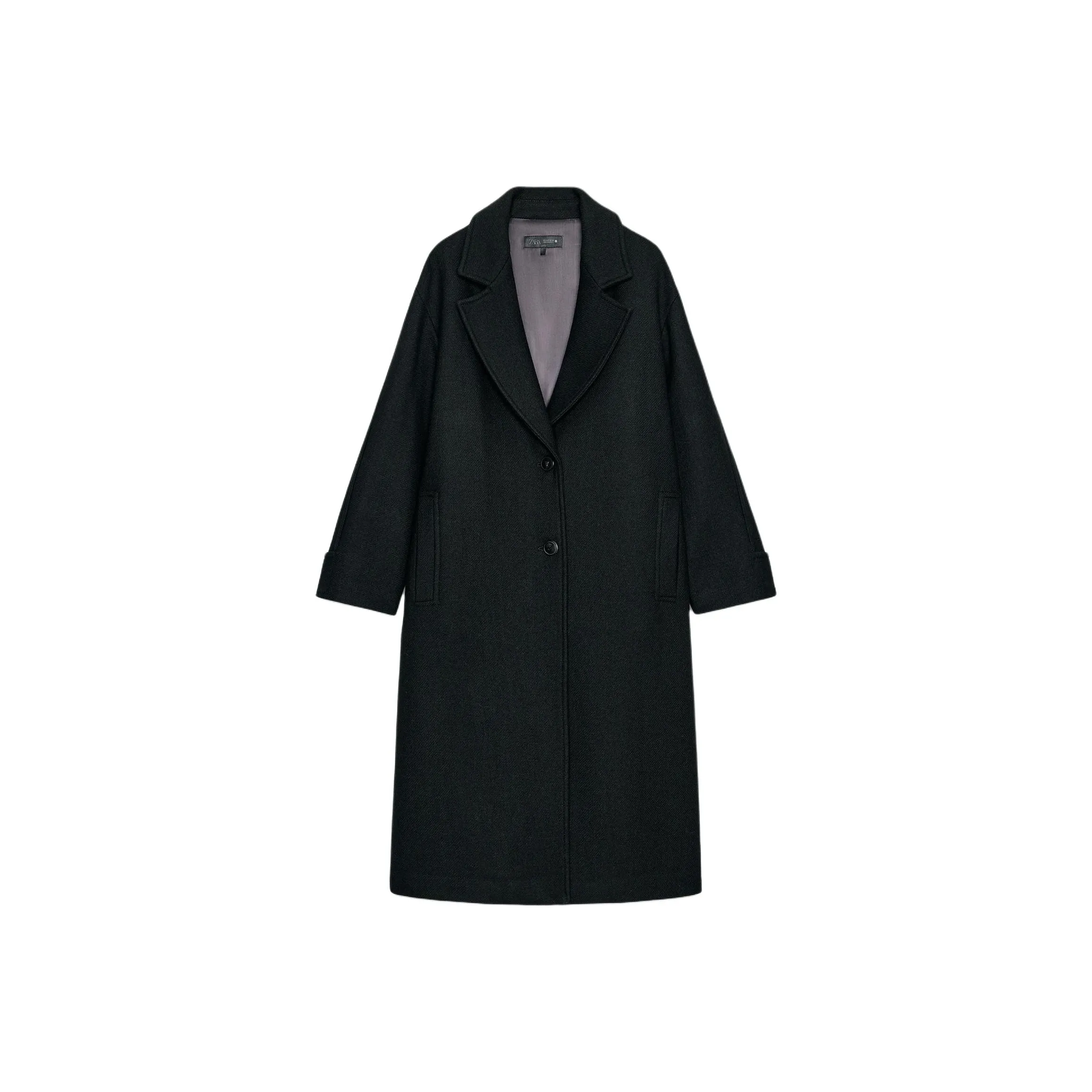 ZARA Черное Женское Пальто