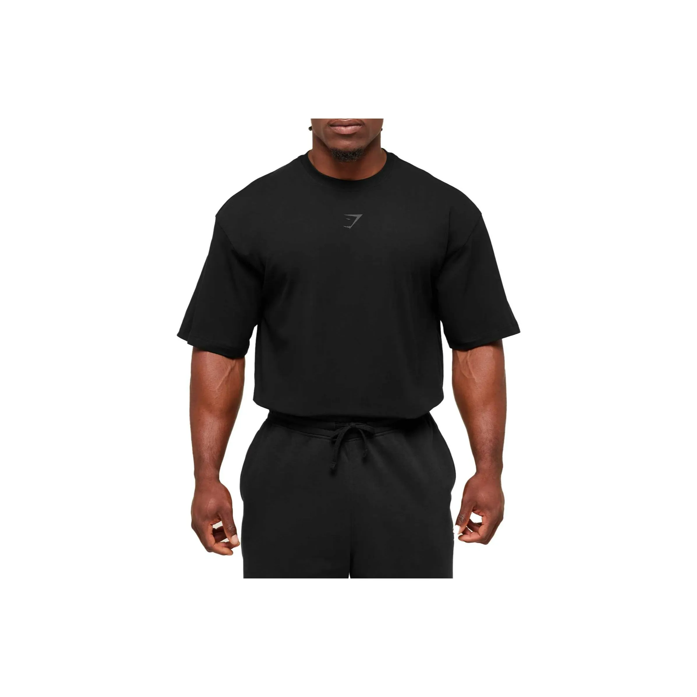 GYMSHARK Черные Мужские T-рубашки