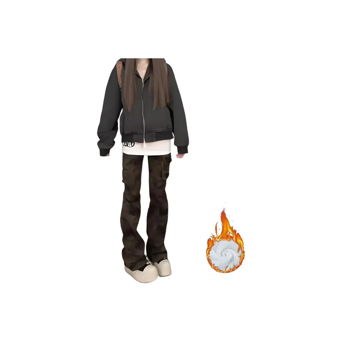 UOOHE Женские Карго Брюки