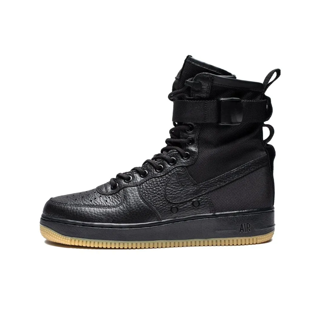 Nike Air Force 1 Skateboard Shoes Men High Top Black/Black/Black/Black