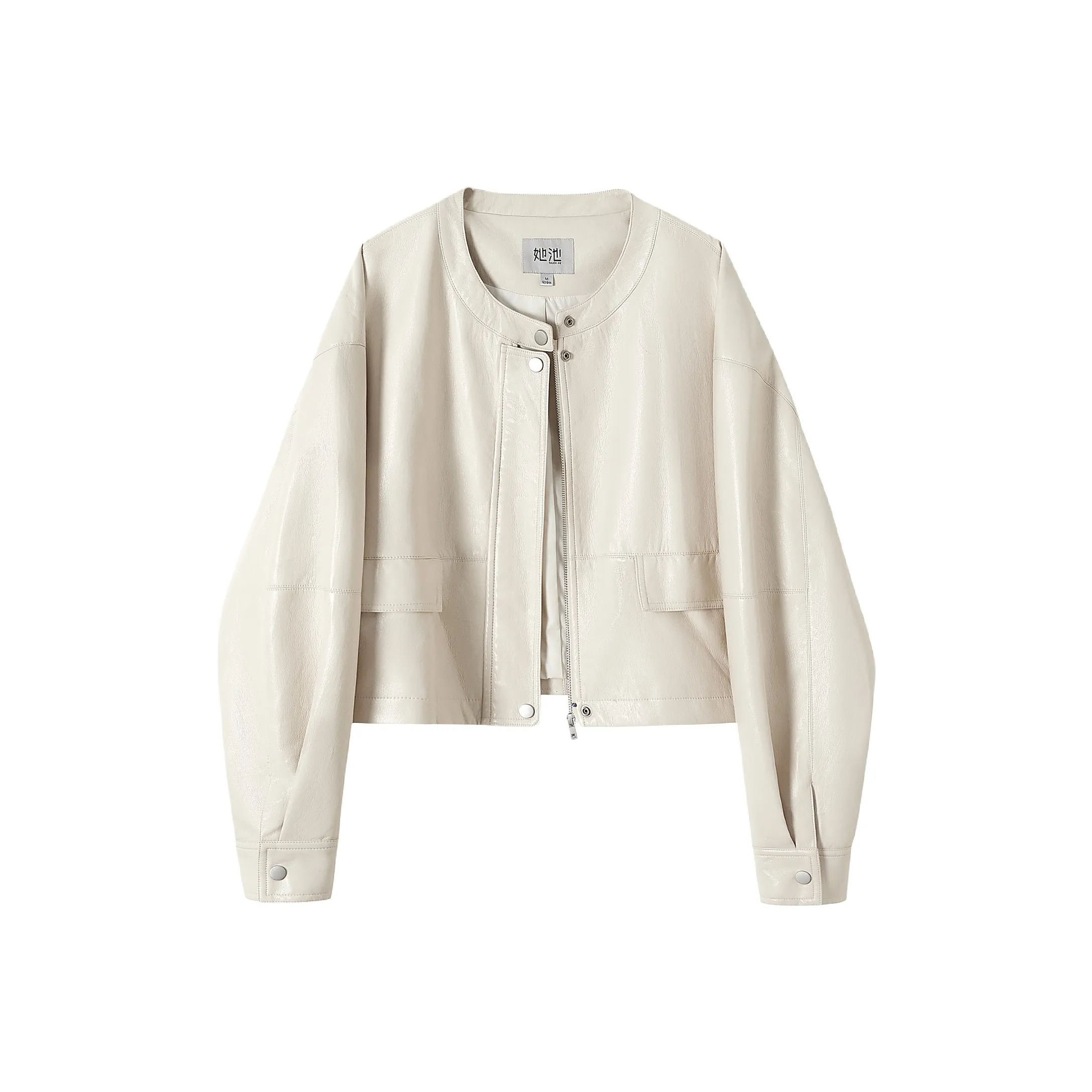 TOUCH Бежевый Женские Кожаные Куртки