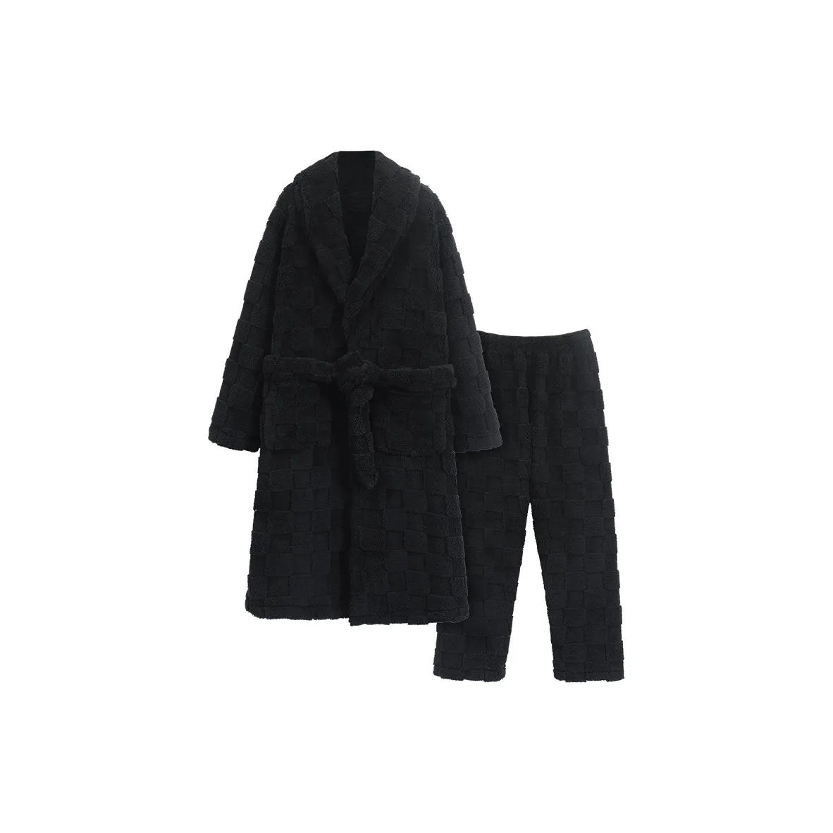 MADALLO Черный Мужской Халат для ванной