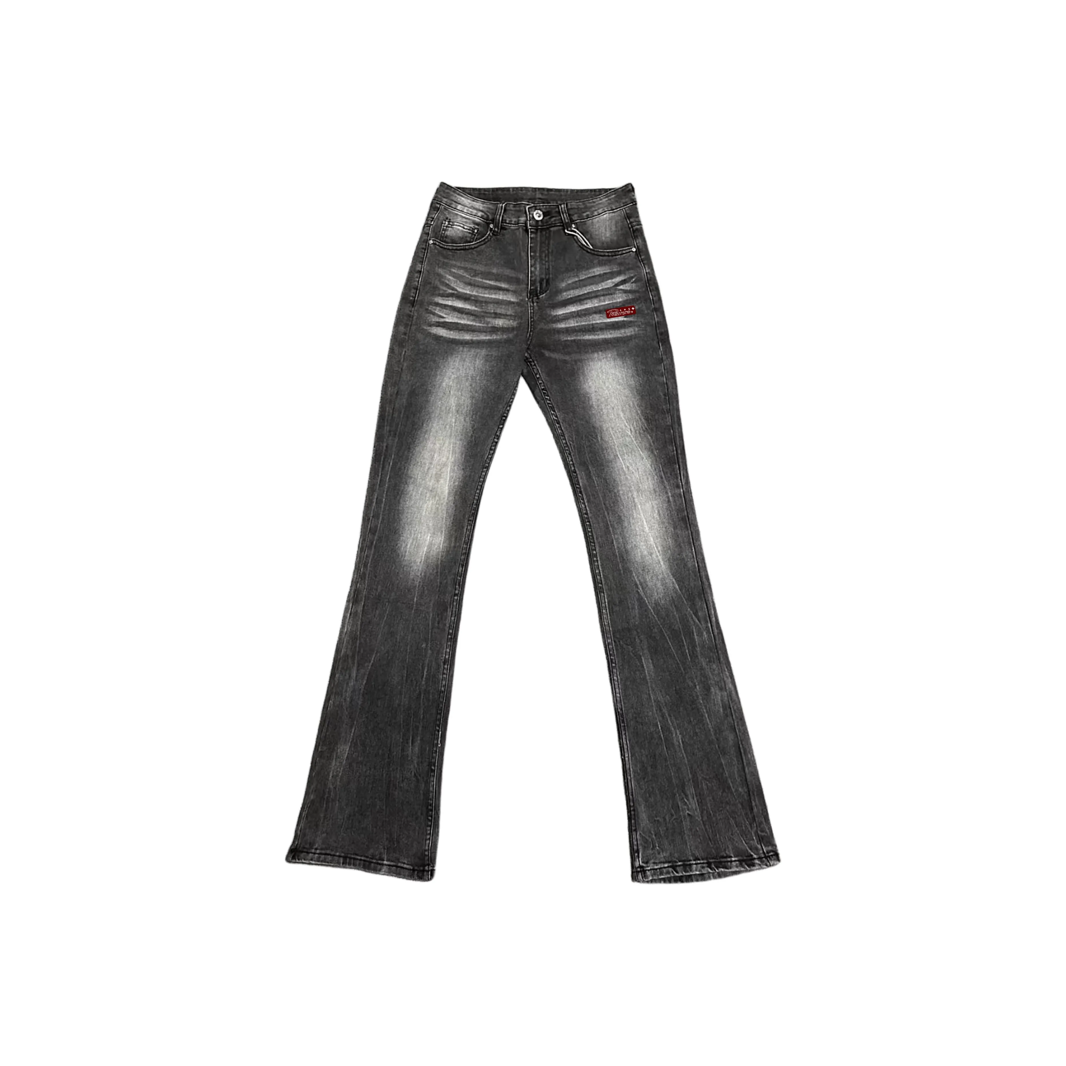 POSIYING Черный С подарками Съемный Застежка-липучка Унисекс Джинсы