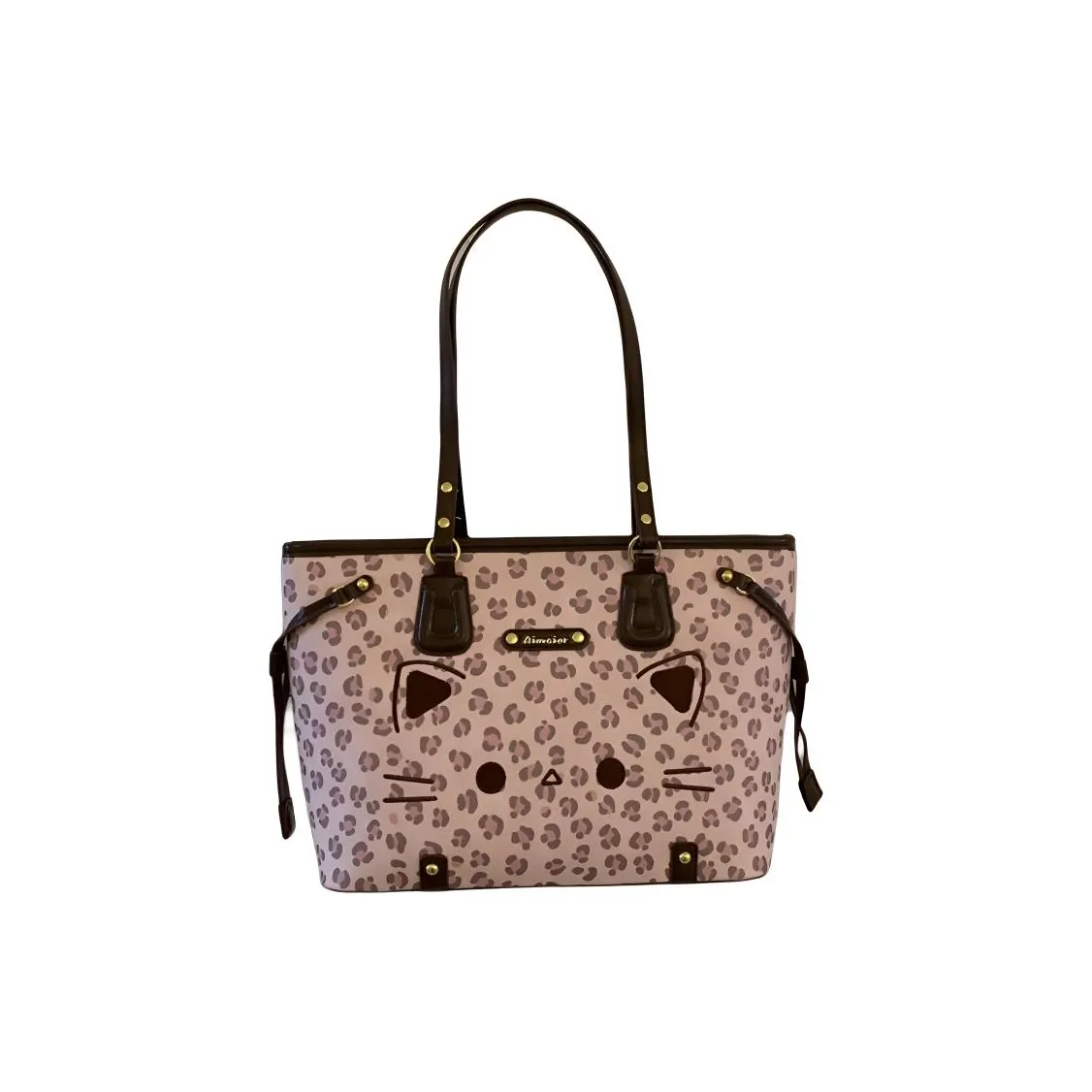 Kewuku Сумка через плечо Розовый леопард с принтом Женская