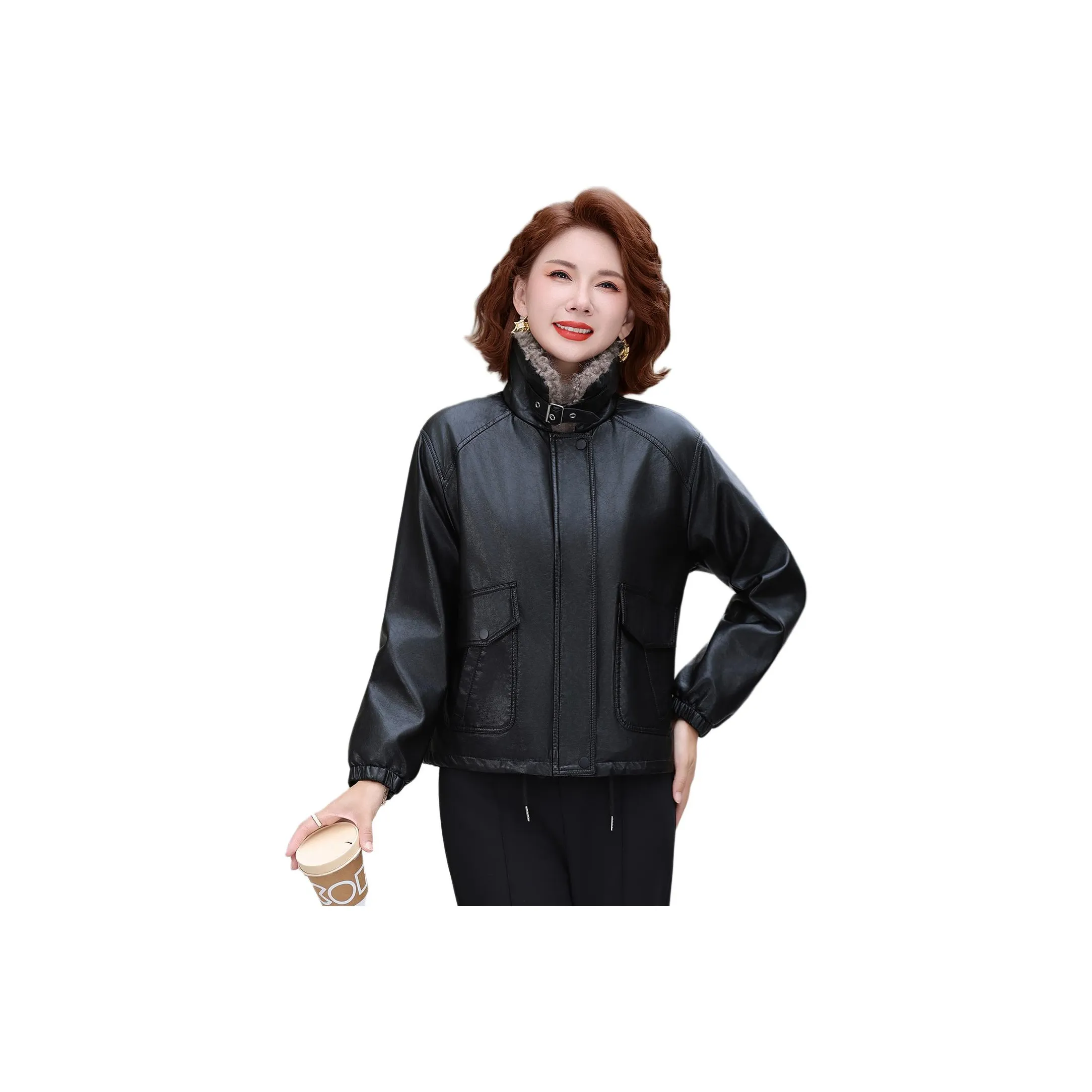 PIERRE CARDIN Кожа Куртка Женская