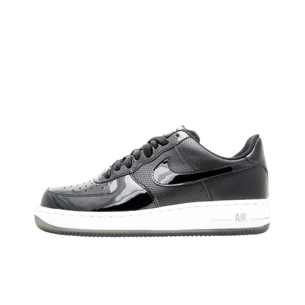Nike Air Force 1 Skateboard Shoes Unisex Low-Top Black Silver