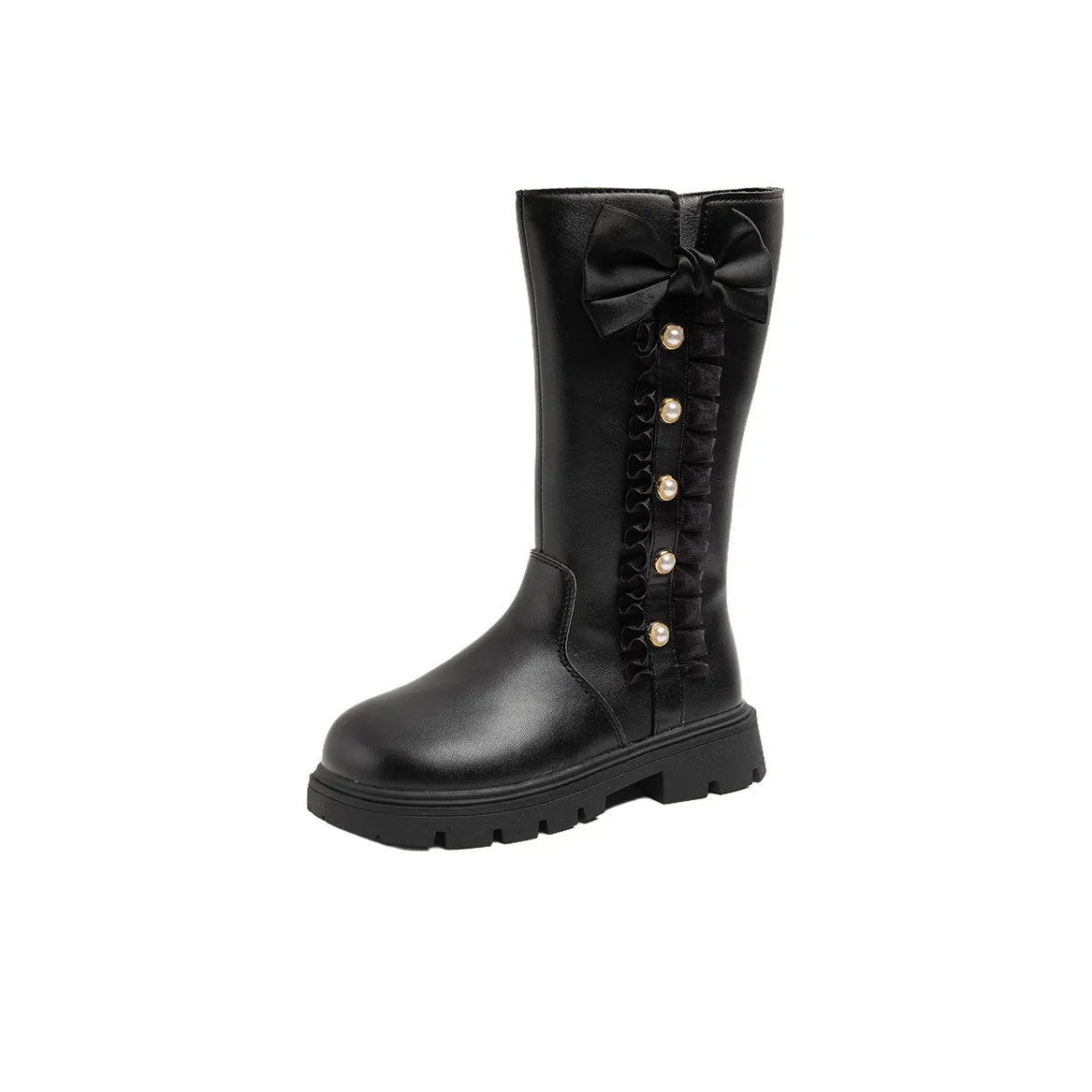 Lv Fielder Высокие детские кожаные сапоги