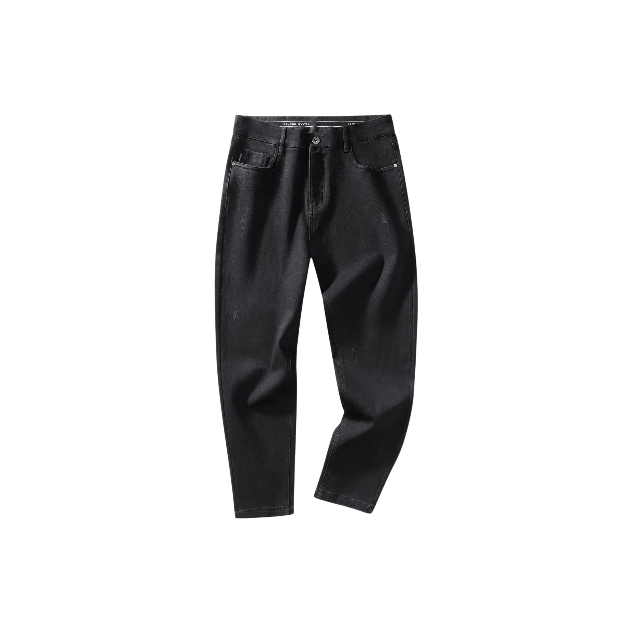 YULANGGONGWU Черные Мужские Джинсы