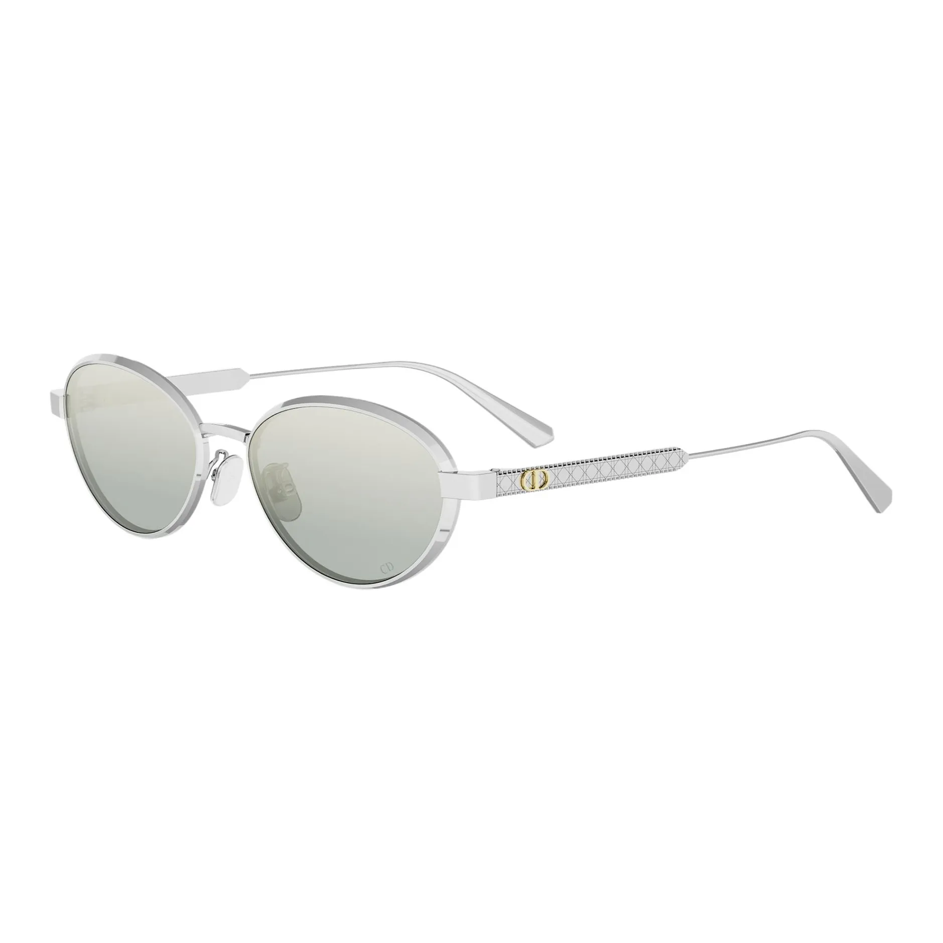 DIOR Металл OVAL SUNGLASSES Унисекс Серебряный