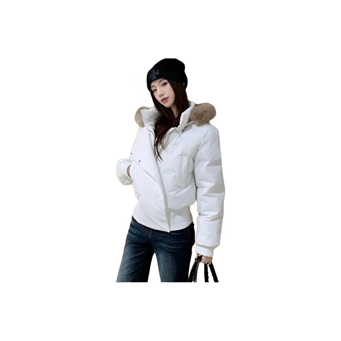 CHARM GLOW Белый Женские Пуховики