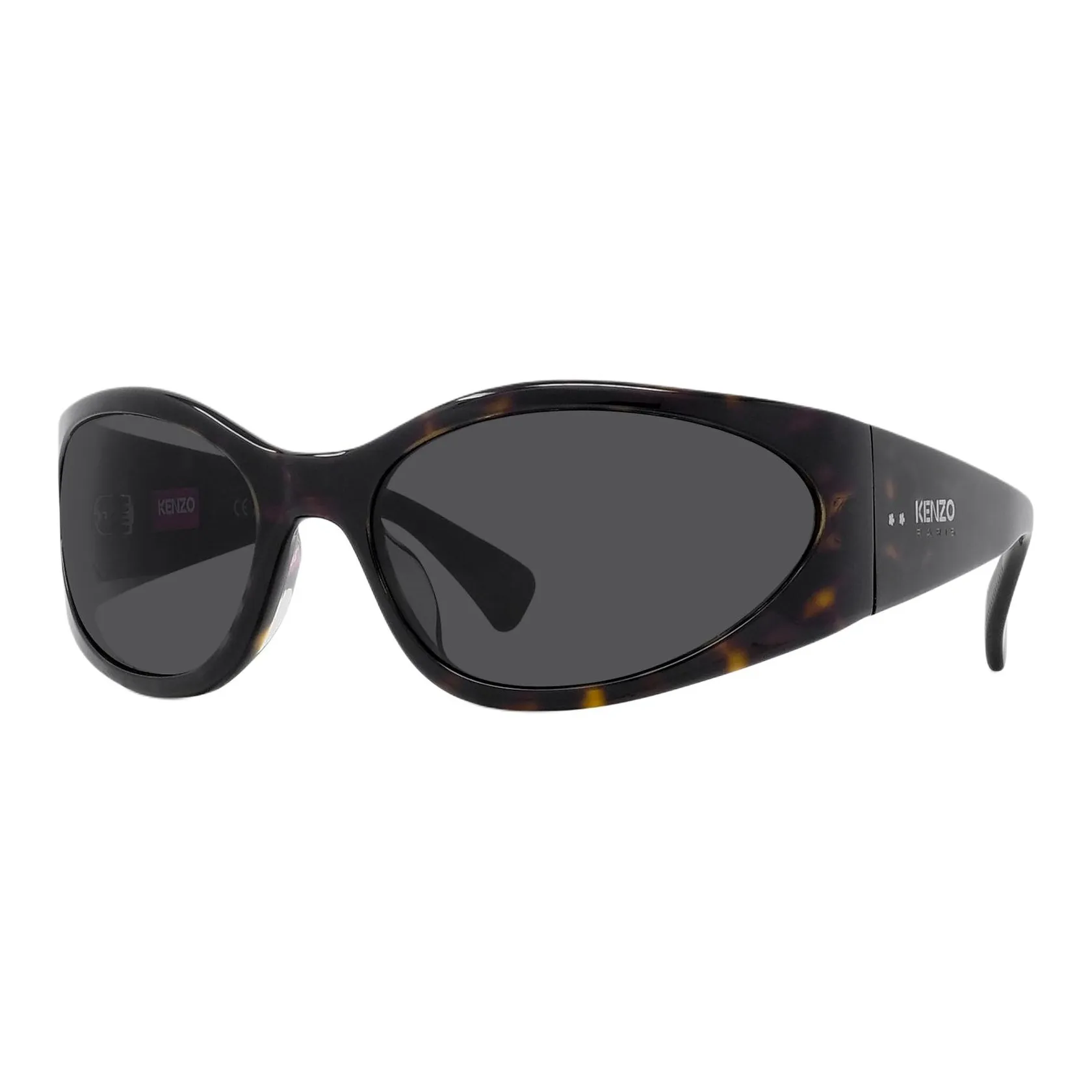 KENZO Пластина Кошачий глаз Солнцезащитные очки Унисекс Черепаховый